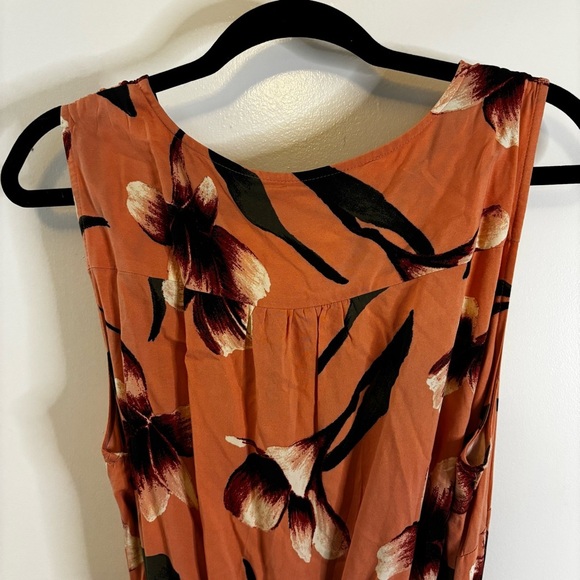 Ava & Viv Coral Maxi Sundress Scoop Neck Sleeveless Size 1X - Picture 7 of 9